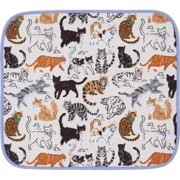 prostírání Ulster Weavers Podložka na sušení nádobí Feline Friends 44 x 40 cm