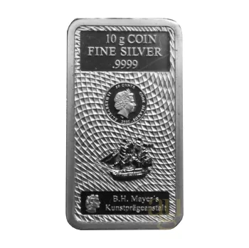 10 gramů stříbrný Cook Islands mincovní slitek 2021