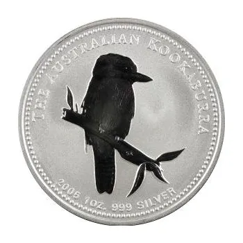 Sběratelství 2 unce stříbrná mince Austrálie Kookaburra 2005