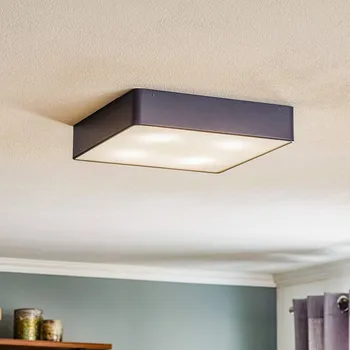 Argon Stropní svítidlo Oro z oceli a skla, šedé, 35 cm šedá 4 x 15 W LED - Doprava zdarma