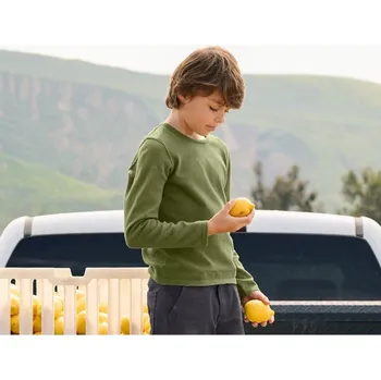 Dívčí mikina Pletený svetr e.s.iconic, dětská velikost 110/116 horská zelená Strauss