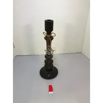 Svícen Dřevěný svícen Mango wood tmavě hnědý 40x15 cm