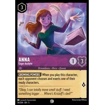 Sběratelská karetní hra Lorcana SSK 056/204 Anna - Eager Acolyte - Shimmering Skies Stav: Near Mint, Verze: NORMAL