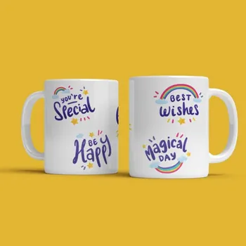 Hrnek Happy Day - Oranžová