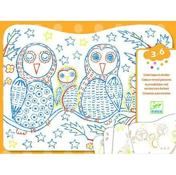 Figurka DJECO Kouzelné vybarvování - Sova a přátelé