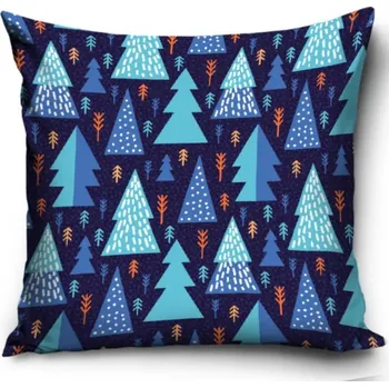 Povlak na dekorativní polštářek Carbotex Vánoční povlečení na polštářek BLUE, 40/40cm, PD221230