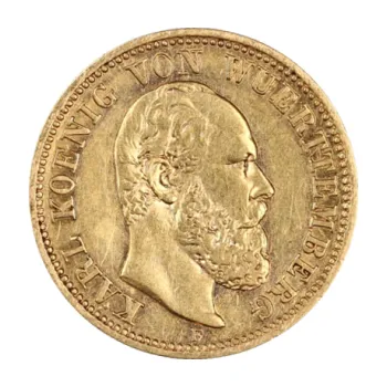 5 Mark zlatá mince Karl König von Württemberg