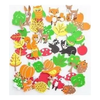 Set školních potřeb Naklejki z pianki z nadrukiem las 96szt