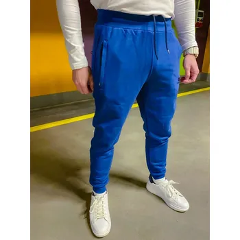 Tmavě modré pánské pohodlné tepláky, VELIKOST L