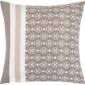 Povlak na dekorativní polštářek Bellatex Povláček flanelový Kávová,Bílá