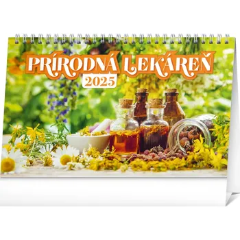 Kalendář Presco NOTIQUE Stolový Prírodná lekáreň 23,1 x 14,5 cm 2025