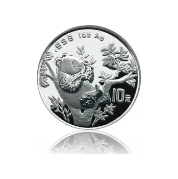 1 unce stříbrná mince China Panda 1995