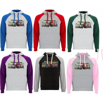 Chlapecká mikina Dětská mikina Dynotrax Badet Barva: Melírová / královská modrá/středně modrá, Velikost: 122/128 - 7/8let