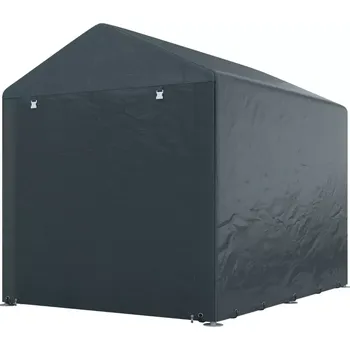 Zahradní domek Přístřešek na nářadí stan Garáž nerezový kovový rám 160x218x172cm