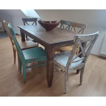 Jídelní set Stará Krása - Designová úprava Jídelní set Antik 170x80x76 6xžidle