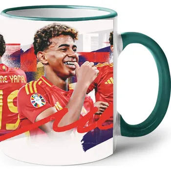 Hrneček s potiskem Yamal, Barva Zelená, Velikost 330 ml, Canvas Keramický hrnek s barevným uchem Bezvatriko.cz 2656