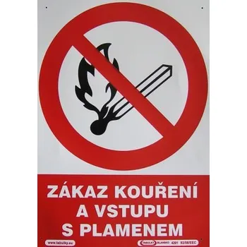 VT ZÁKAZ KOUŘENÍ A VSTUPU S PL