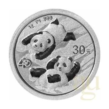 Sběratelství 1 gramů platinová mince China Panda 2022