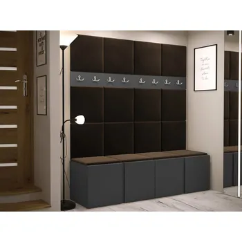 Předsíňová stěna Mirjan_zondo Předsíňová sestava Timothy V (grafit) (Manila 04)