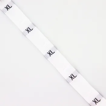 Pro Háčkování Velikostní štítek bílý XL