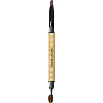Tužka na obočí Makeup Revolution Revolution PRO Rockstar Brow Styler - Oboustranná tužka na obočí 0,25 g - Soft Brown