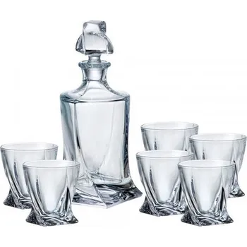 karafa 0,85l+6ks whisky QUADRO PREMIUM BOH.POL.