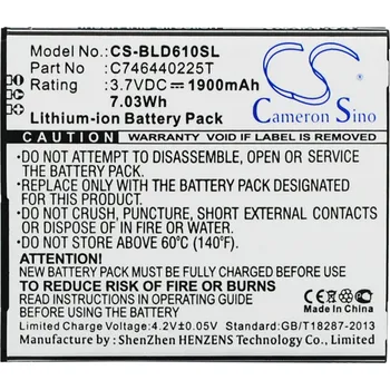 Baterie Cameron Sino CS-BLD610SL pro BLU D610 - neoriginální