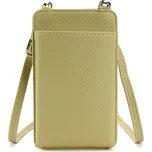 Kabelka na mobil Minimalistic s popruhem zelená