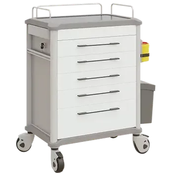 OVM - 25 vozík zdravotnický 5-zásuvkový, bílá