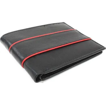 Černá kožená peněženka - dokladovka dok_22