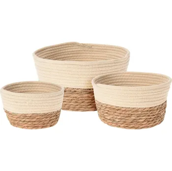 PROGARDEN Obal na květináč sada 3 ks pletený MARINA KO-MA1000420