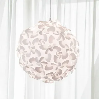 UMAGE Lora Medium závěsná lampa Ø 45 cm sada šňůr bílá - Stropní stříška - Ø 12 cm, výška 7 cm; délka lana 210 cm 1 x 15 W LED - Doprava zdarma