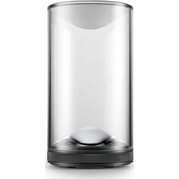 Lampička Stolní lampa Lumina Eva LED s podstavcem 3000K černá Ø18cm černá, průhledná, bílá 1 x 18 W LED - Doprava zdarma