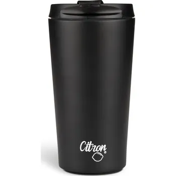 dětská jídelní sada CITRON cestovní termohrnek Black 370ml