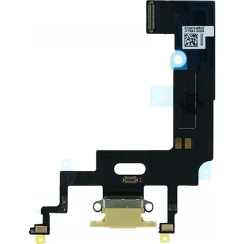 Nabíjecí port a flex kabel pro iPhone XR ORI - Žlutý