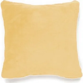 Dekorativní polštářek POLŠTÁŘEK MIKROPLYŠ 40x40 cm- VANILKA