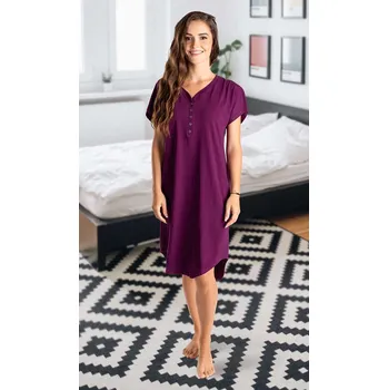 Dámská noční košile Dámská noční košile wine XL - fialová