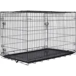 Klec DOG FANTASY skládací černá XXL - 2x dveře 121 x 74 x 82 cm