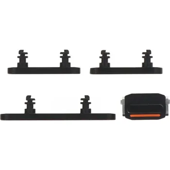 Boční tlačítka pro iPhone 15 / 15 Plus ORI - Černá - 4ks v jedné sadě