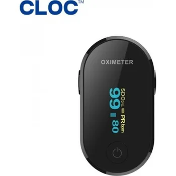 Měřič tělesných funkcí CLOC X66 pulzní oxymetr, černá