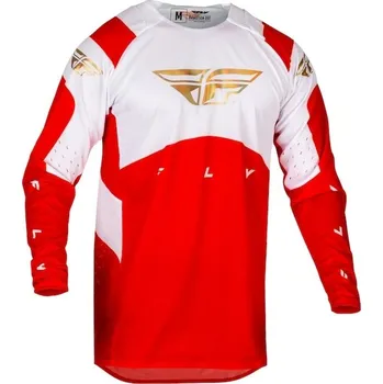 Moto oblečení dres EVOLUTION DST. FLY RACING - USA 2024 (červená/bílá/červená iridium. vel. 2XL)