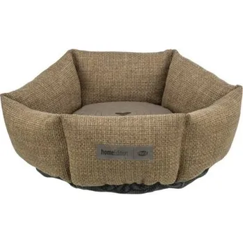 Pelíšek pro psa Trixie VIVIANA kulatý sametový pelech, 50 cm, hnědá