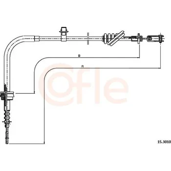 Spojkové lanko Tažné lanko, ovládání spojky, , COFLE, 92.15.3010