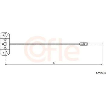 Lanko parkovací brzdy Tažné lanko, parkovací brzda, , COFLE, 92.1.MA010