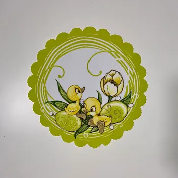 prostírání Velikonoční prostírání 23cm KAČENKY ZELENÉ