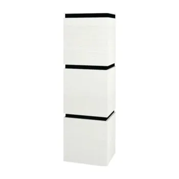 Koupelnový nábytek Koupelnová závěsná skříňka Devo Viva 2.0 levá bílá 40 x 170 x 35 cm VV2-S4DL40x35-F104