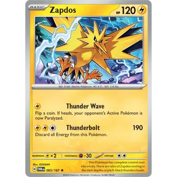 Karetní hra Zapdos 065/167 - Twilight Masquerade Typ karty: Holo