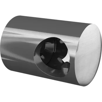 Zábradlí Příruba na stěnu, vpravo, pro trubku O16 mm, nerez. ocel 316, kartáčovaná