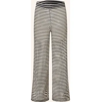 Dámské kalhoty Seafolly Dámské Marlene Kalhoty Mesh Effect, černá / bílá, 38