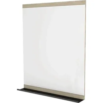 Zrcadlo Zrcadlo do koupelny Devo Viva 2.0 s poličkou 70 x 86 cm dub/černá VV2-LUPL70-P29